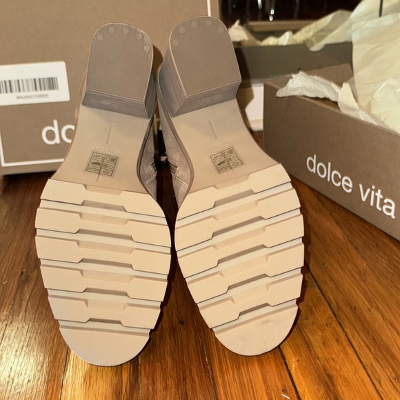 NEW LIMITED EDITION Dolce Vita Marni Truffle Tan Suede 100% Waterproof size 9 - Picture 4 of 5